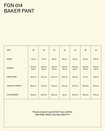 FGN 014AUS Baker Pants (Washed Olive)