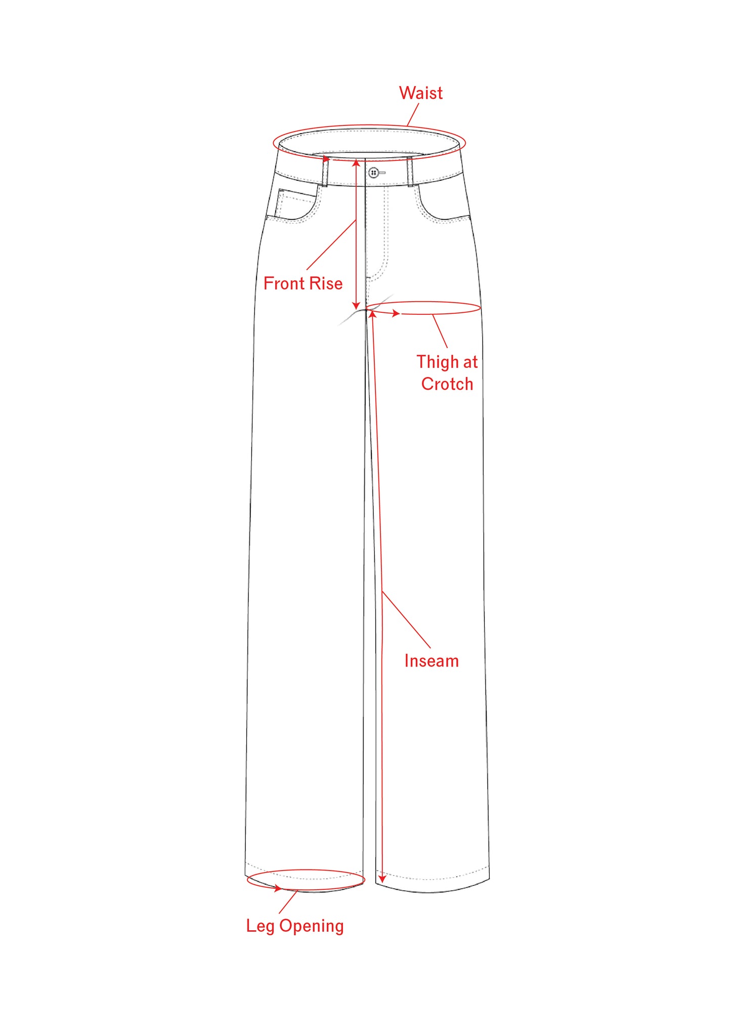 FNT 104 Women's Fingerprint Jeans (Mid-rise)