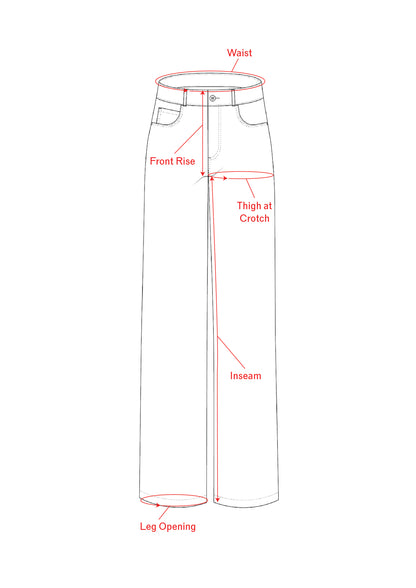FNT 104 Women's Fingerprint Jeans (Mid-rise)