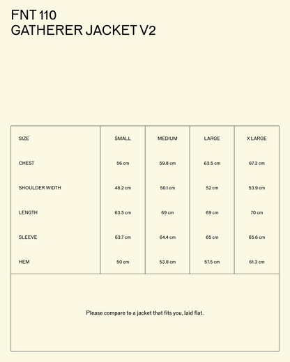 FNT 110 Three Process Gatherer Jacket V2 (Oregano)