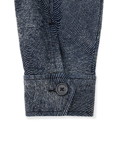 FNT 074 Women's Cropped Fingerprint Jacket