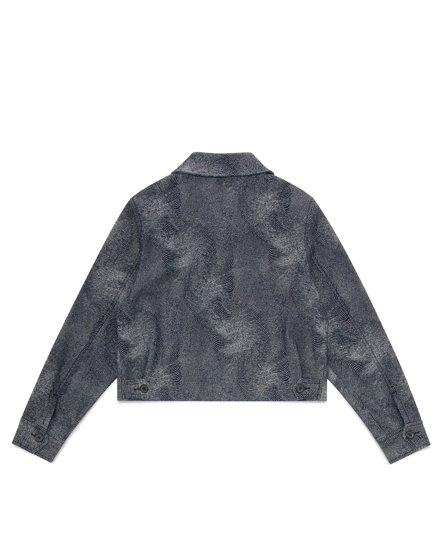 FNT 074 Women's Cropped Fingerprint Jacket