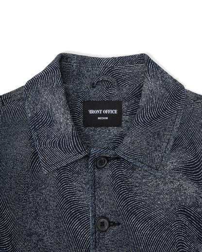 FNT 074 Women's Cropped Fingerprint Jacket