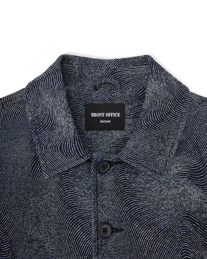 FNT 074 Women's Cropped Fingerprint Jacket