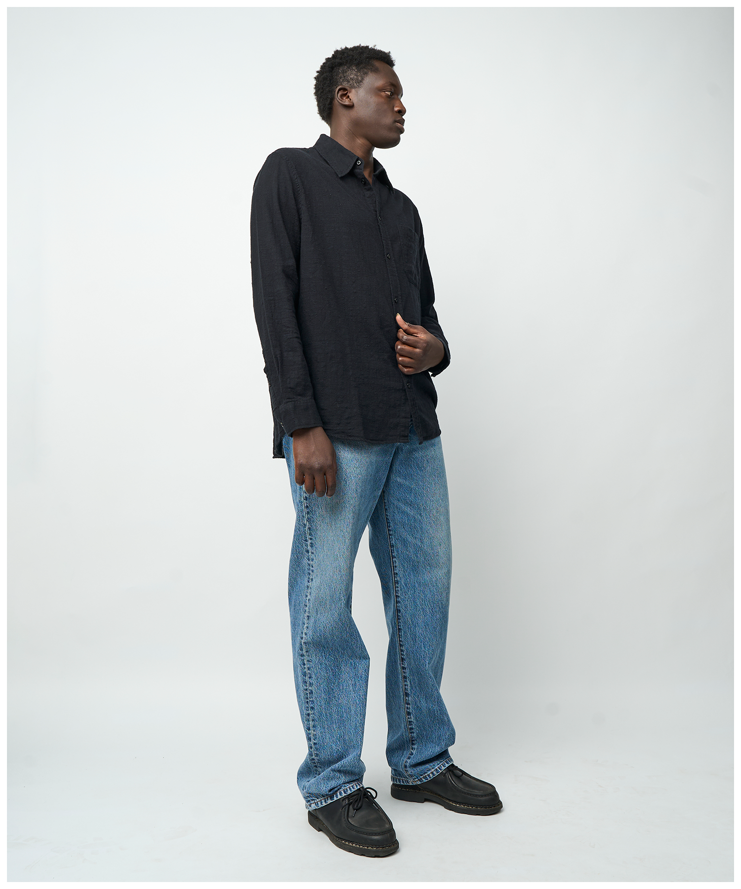 FNT 017 Woven Shirt (Black) image 11