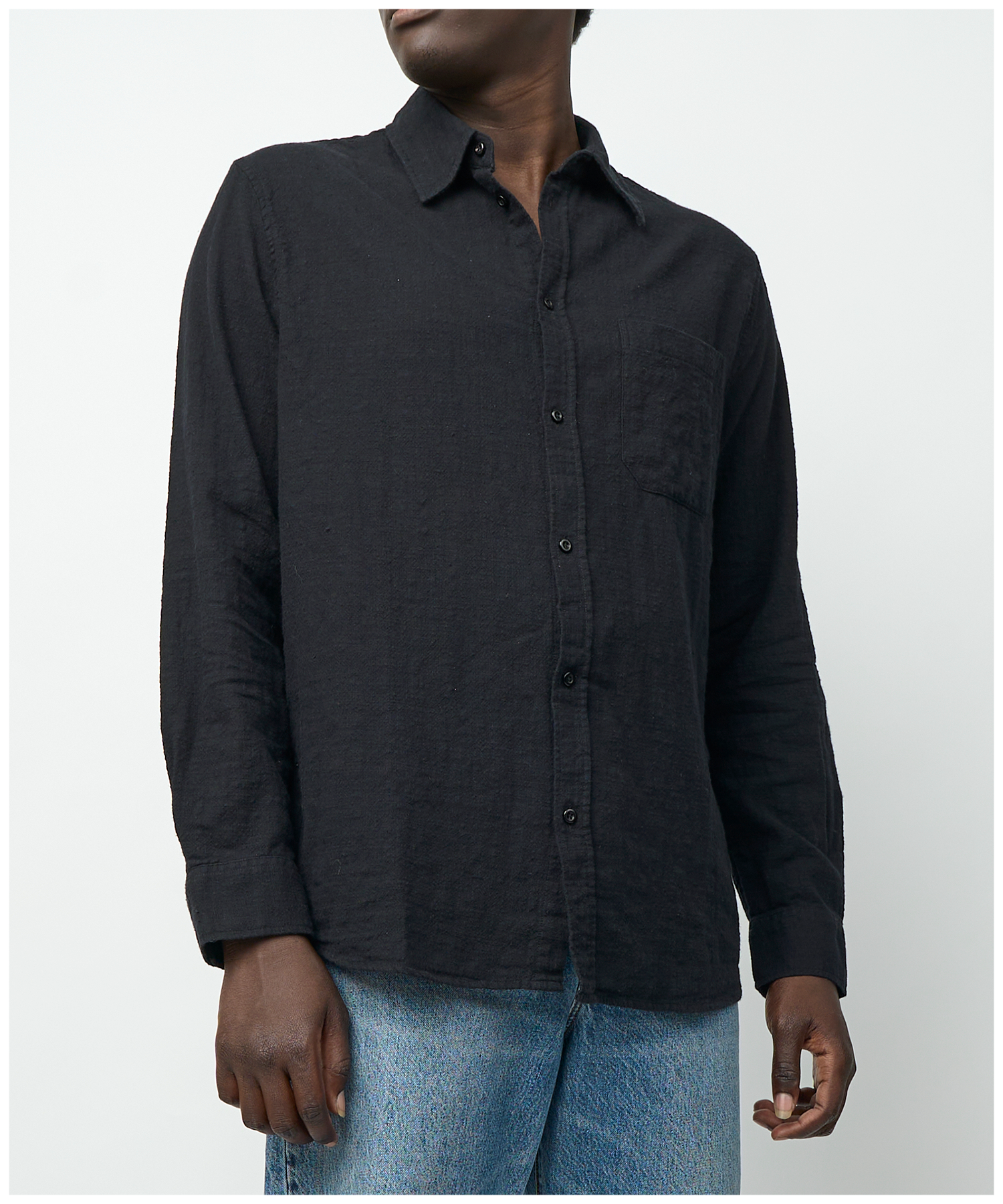 FNT 017 Woven Shirt (Black) image 6