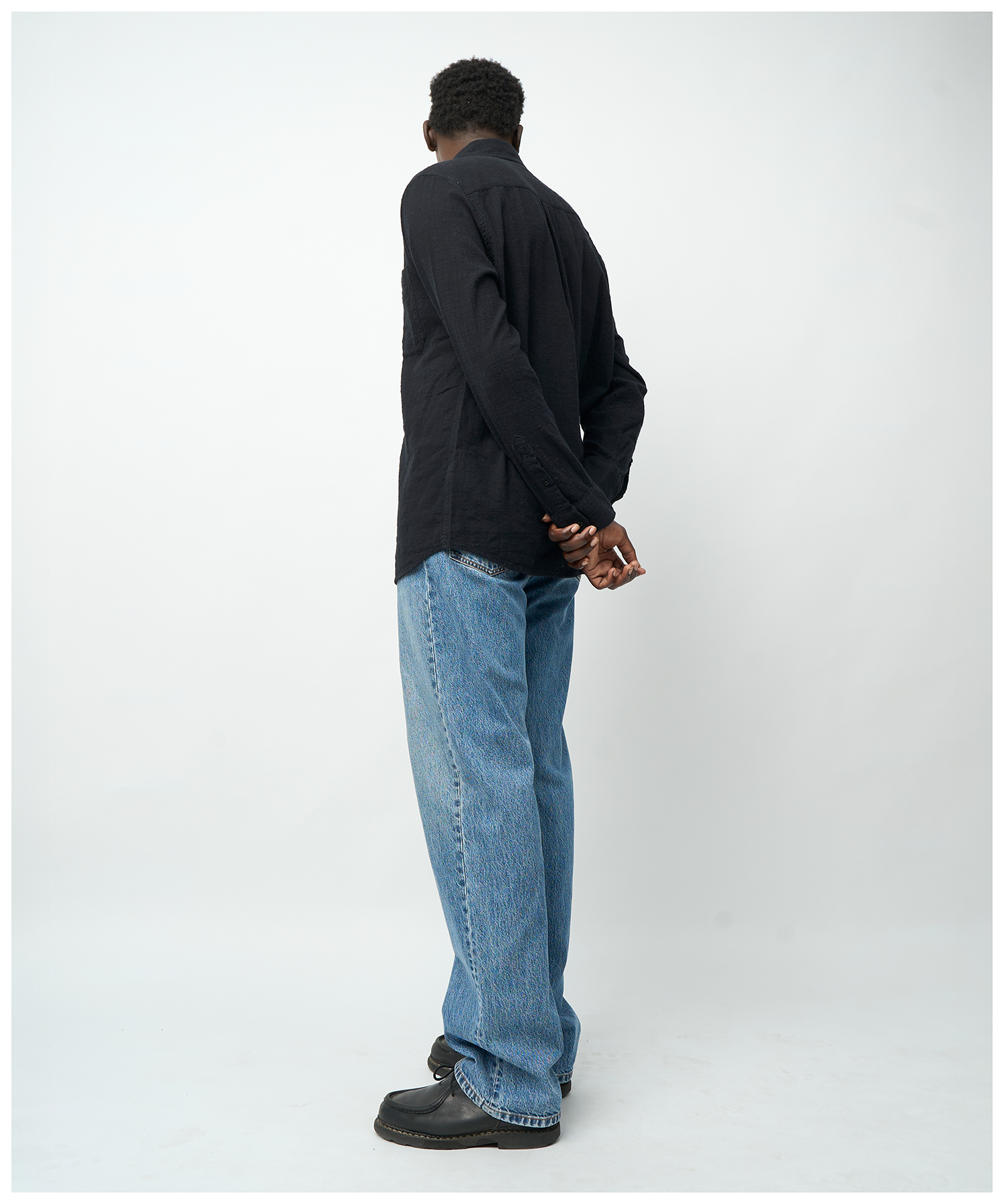 FNT 017 Woven Shirt (Black) image 5