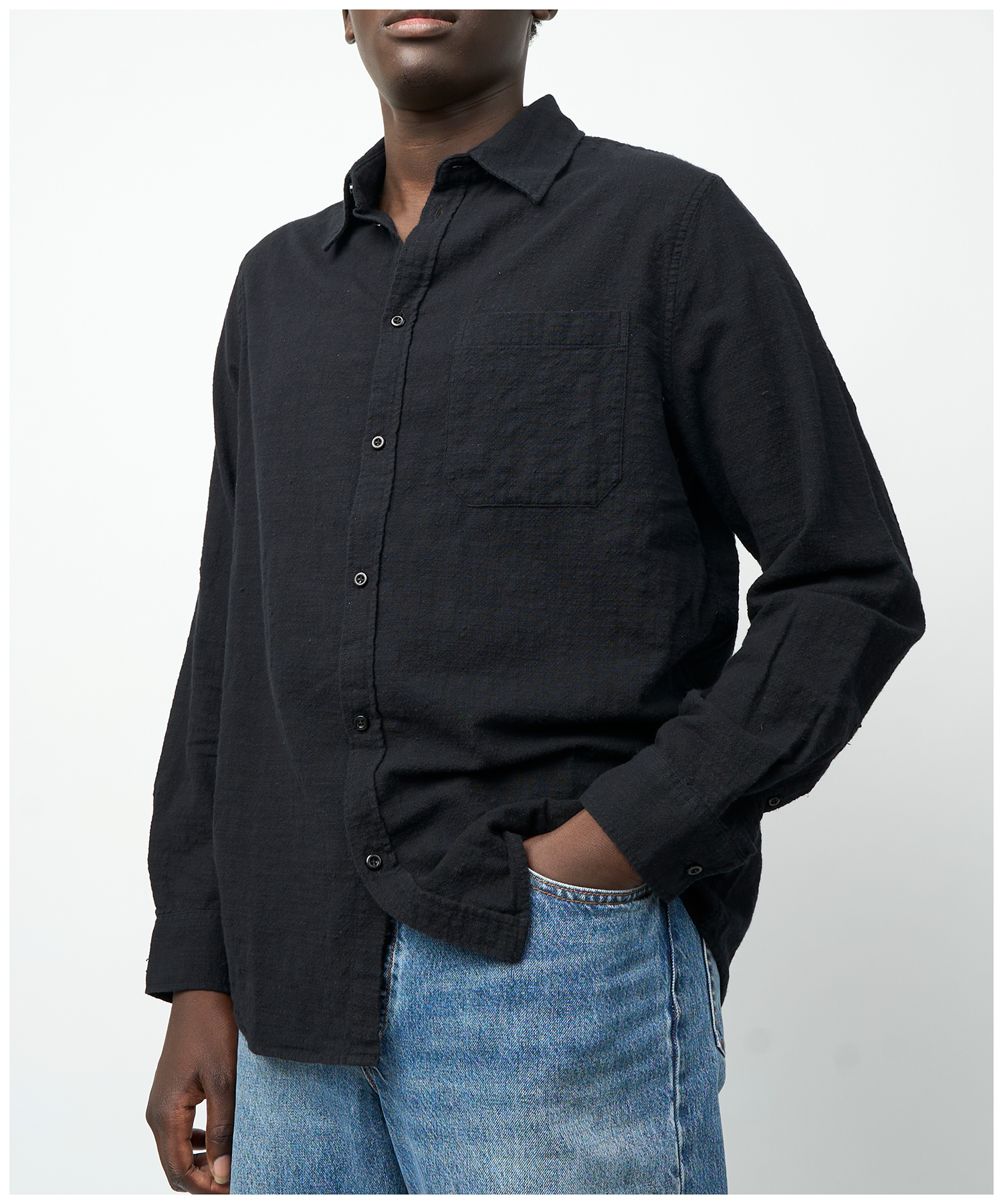 FNT 017 Woven Shirt (Black) image 3