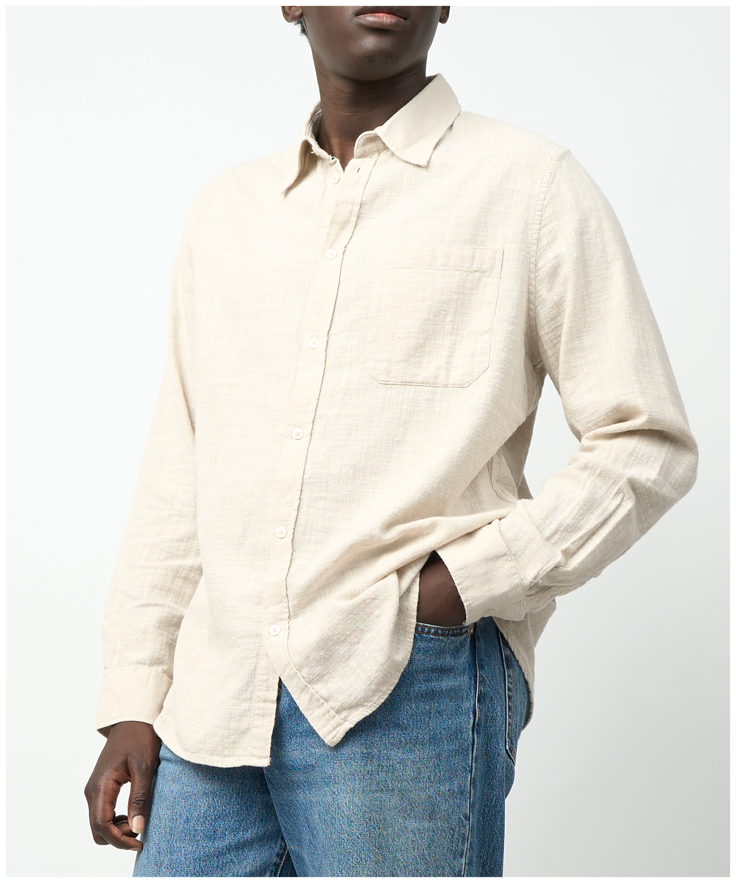 FNT 017 Woven Shirt (Ecru) image 3