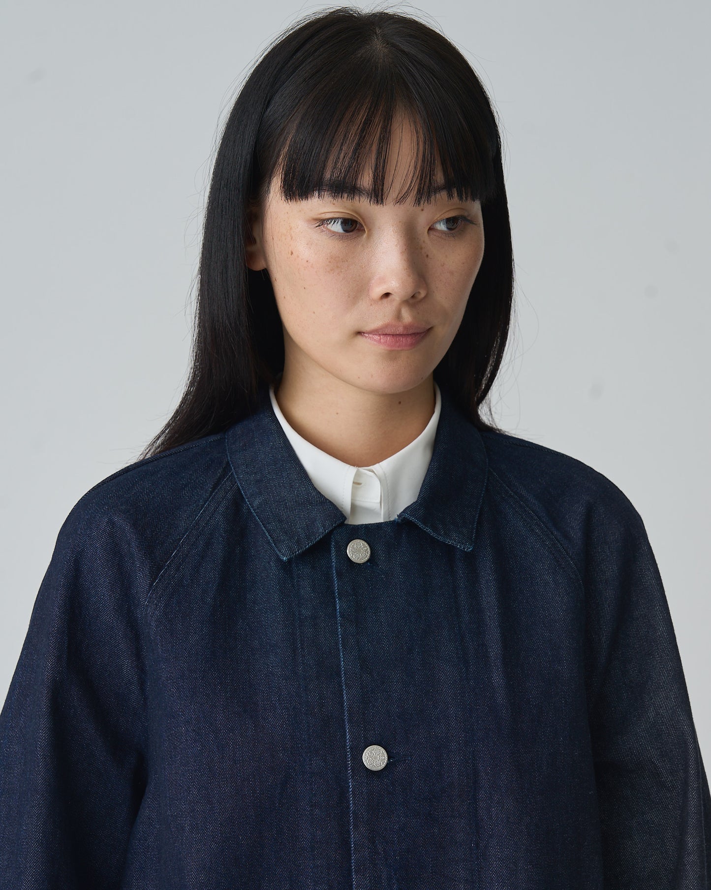 FGN 008AUS Soft Denim Chore Coat (Indigo Cotton)