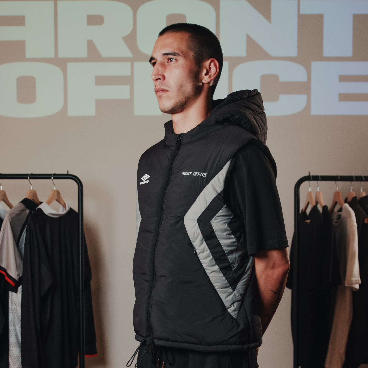 FXU 001 Front Office x UMBRO Diamond Vest (Black) image 2