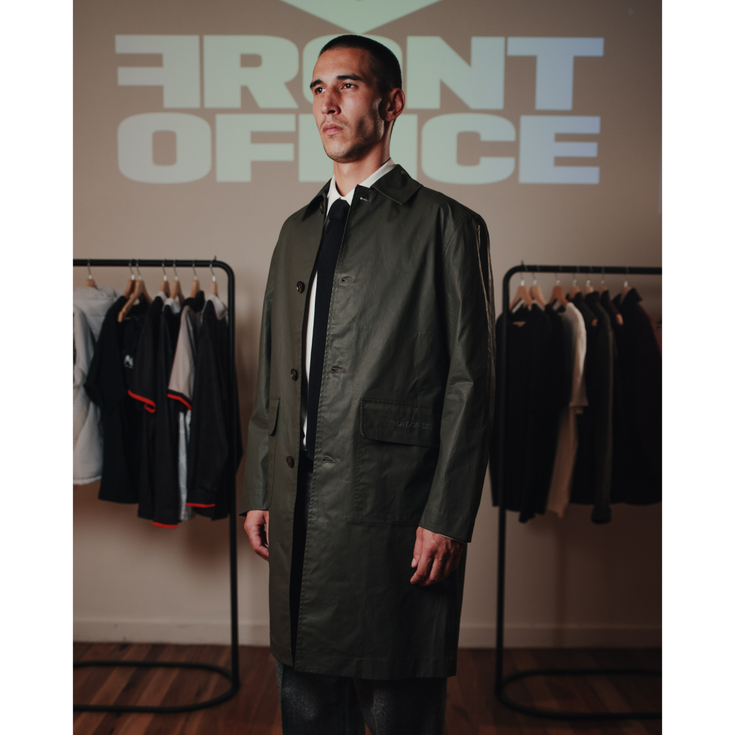 FXU 009 Front Office x UMBRO Deadline Coat (Khaki) image 2