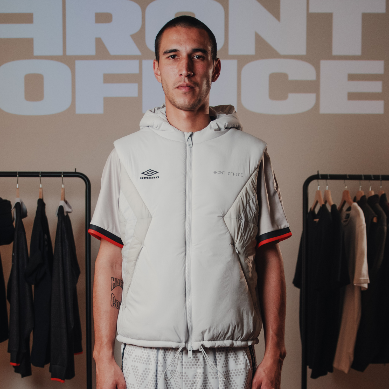 FXU 001 Front Office x UMBRO Diamond Vest (Grey) image 1
