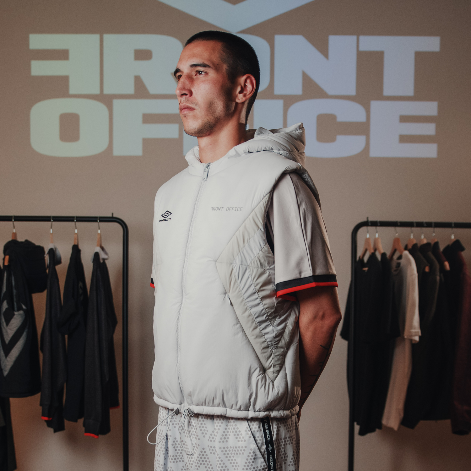 FXU 001 Front Office x UMBRO Diamond Vest (Grey) image 2