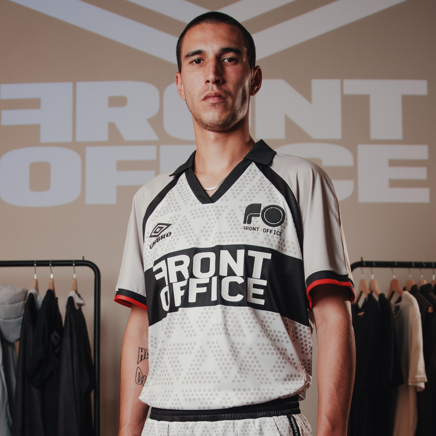 FXU 003 Front Office x UMBRO '1990' Football Shirt (Grey) image 1