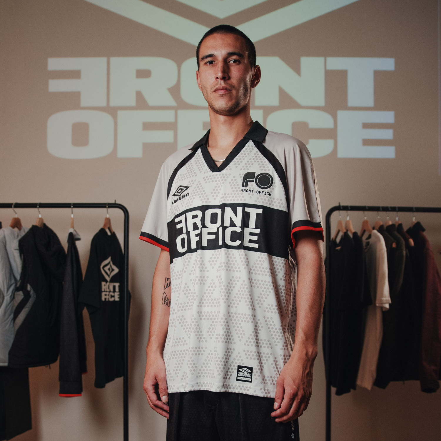 FXU 003 Front Office x UMBRO '1990' Football Shirt (Grey) image 2