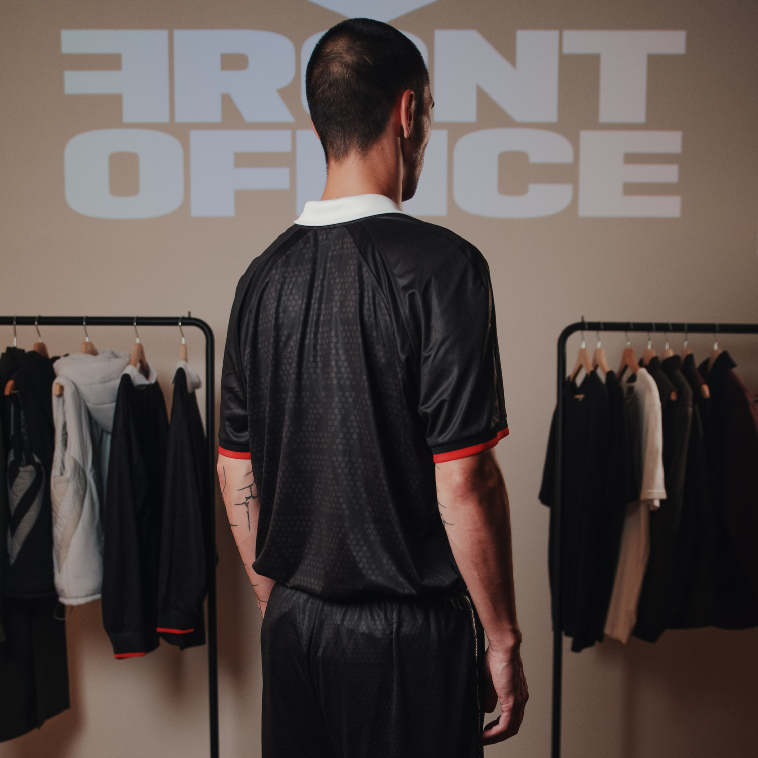 FXU 003 Front Office x UMBRO '1990' Football Shirt (Black) image 8