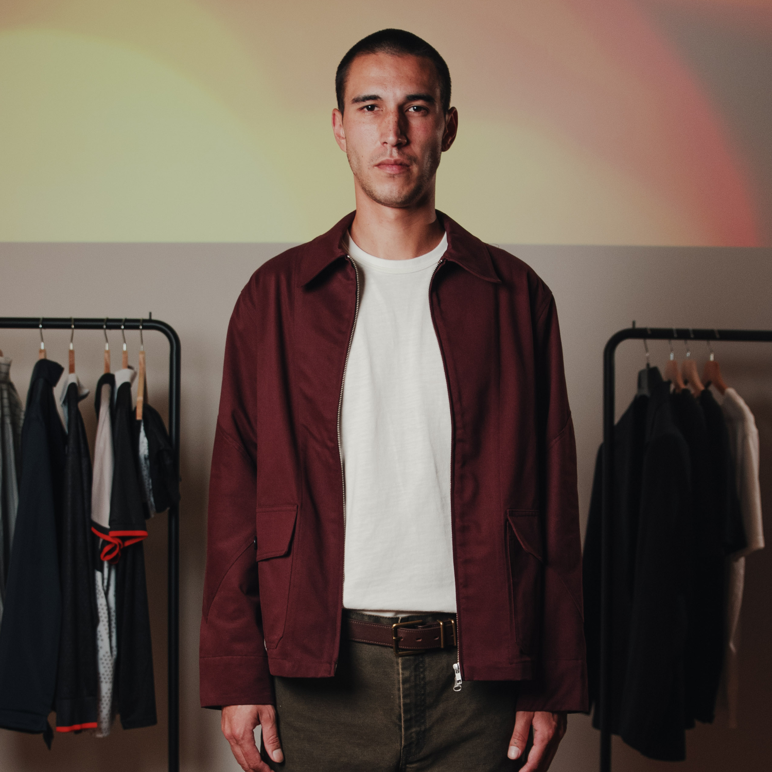 FNT 029 Pilot Jacket (Burgundy) image 1