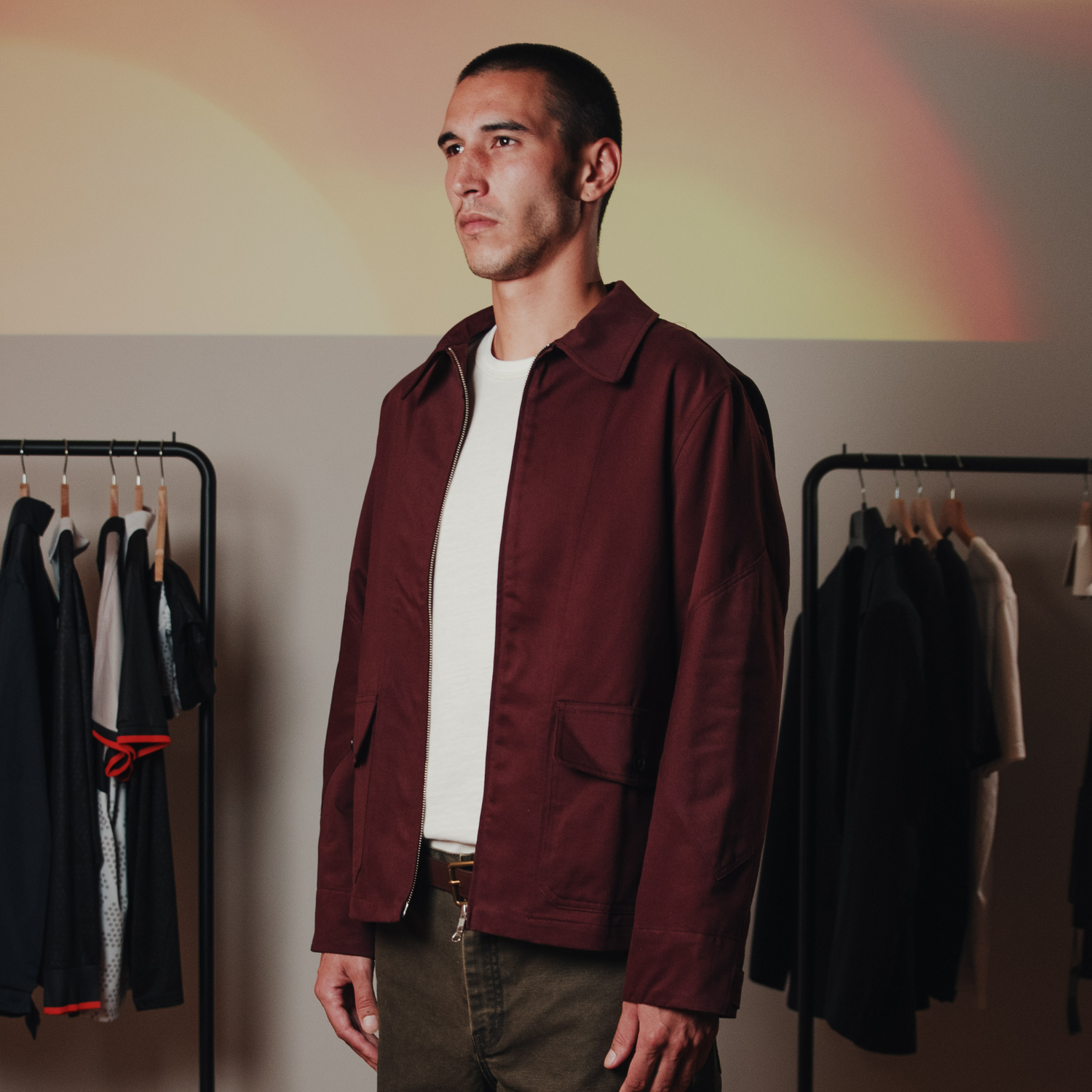 FNT 029 Pilot Jacket (Burgundy) image 2