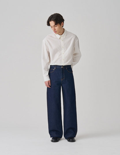 FGN 001AUS Minimus Jean (Indigo Cotton/Washi Paper)