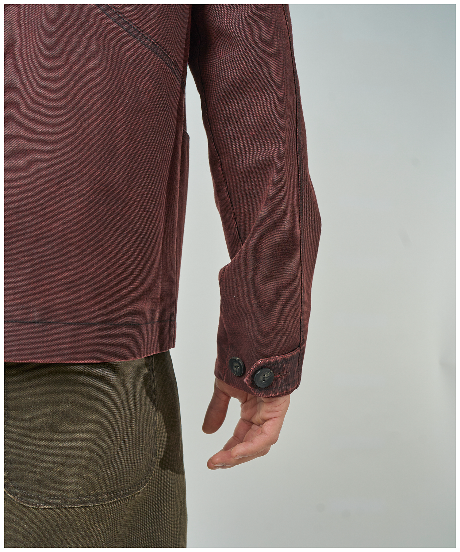FNT 008 Three Process Gatherer Jacket (Pomegranate) image 11
