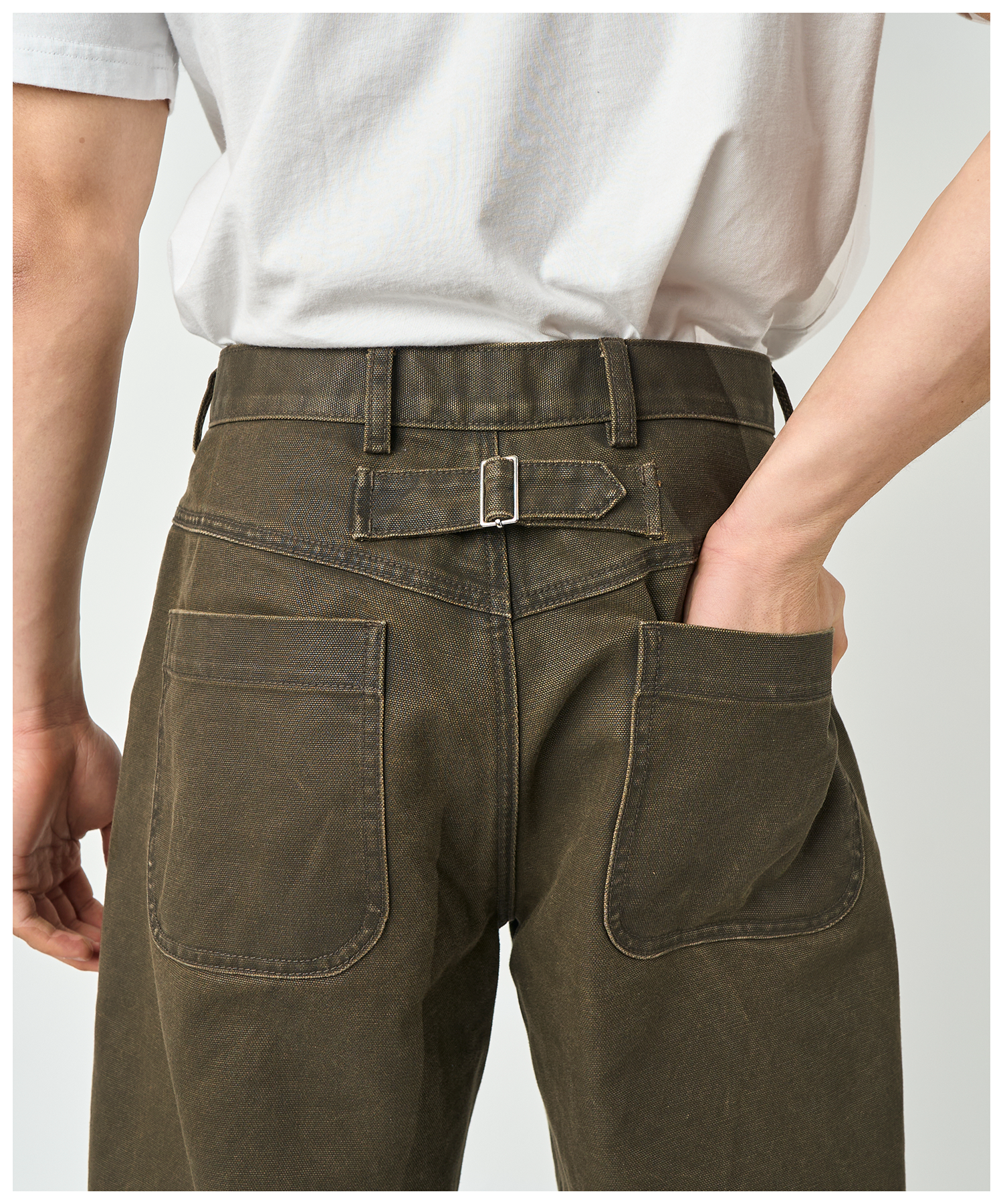 FNT 042 Three Process Workpant (Oregano) image 1