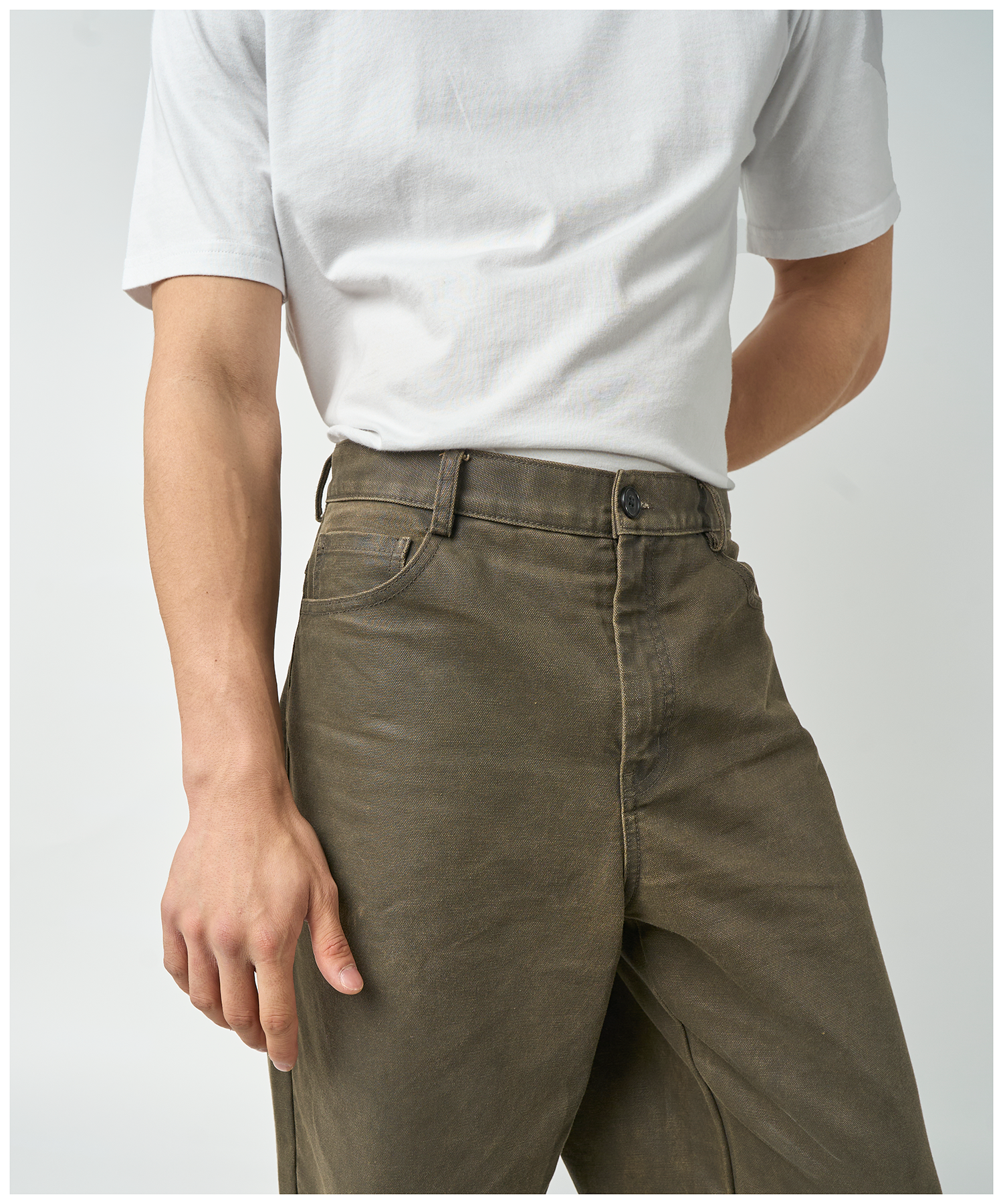 FNT 042 Three Process Workpant (Oregano) image 7