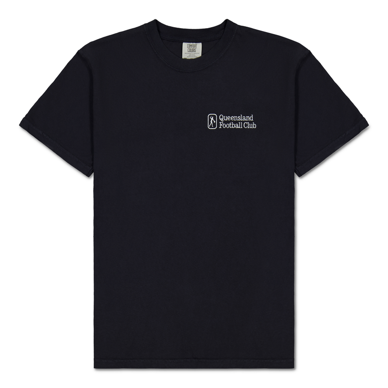 Embroidered Tee Black (Kick Logo)
